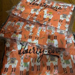 Set of three Llama-Rama Cinch Backpacks
